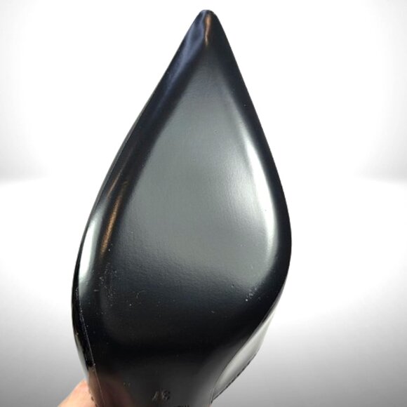 Gucci Priscilla Black Patent Leather Ankle Cuff Pumps Size:37 - Picture 8 of 9